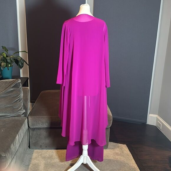 Women’s Chiffon 3 Piece Party Formal Mother of the Bride Pants Suit Size 12 NEW - Picture 5 of 15